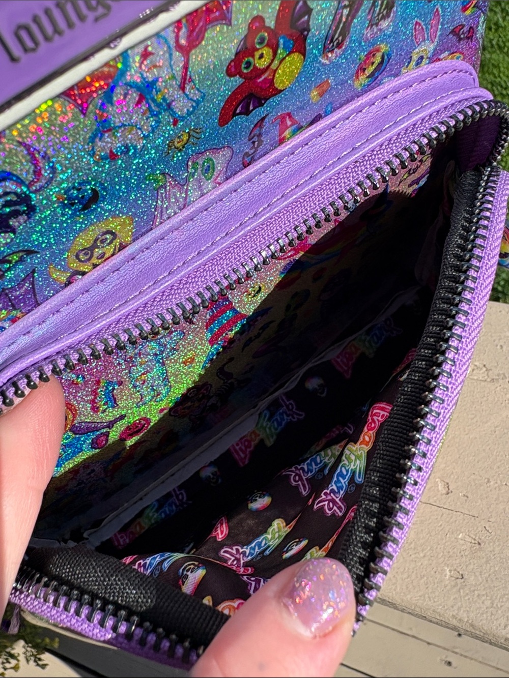 Loungefly x Lisa Frank Halloween Mini Backpack - Glow in the Dark - Picture 13 of 13